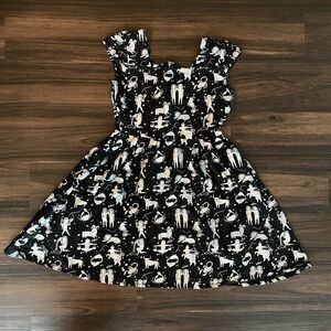 Mata Traders Zodiac Print Dress Pockets Women's Small Whimsygoth Witchy XS